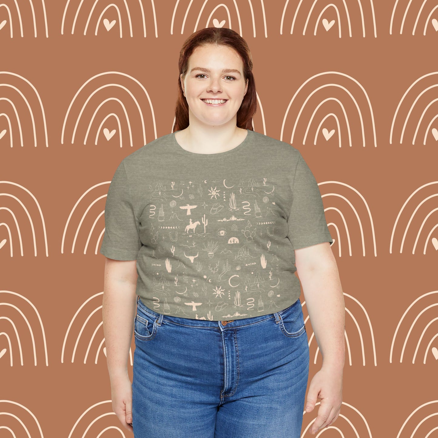 Boho Western Wild Pattern Tee