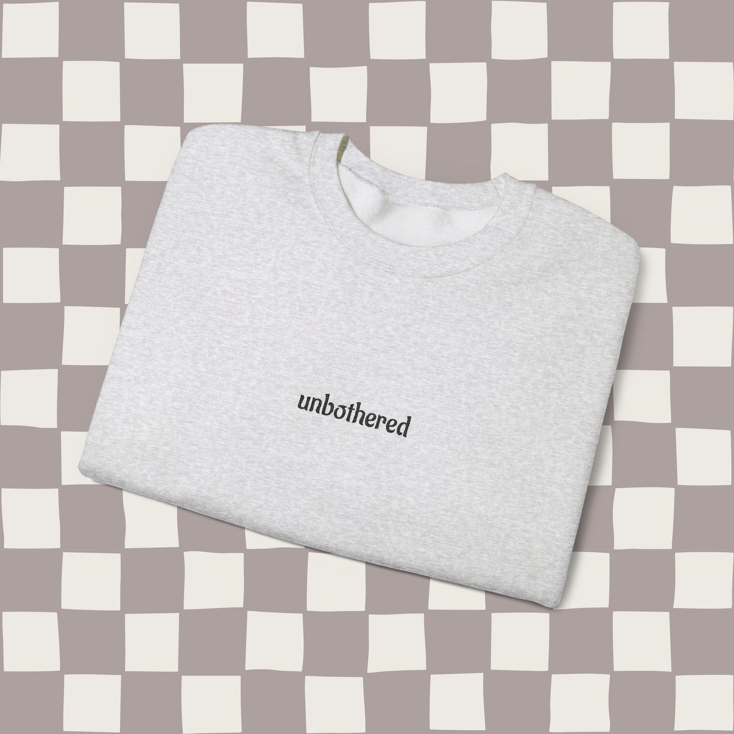 unbothered, embroidered