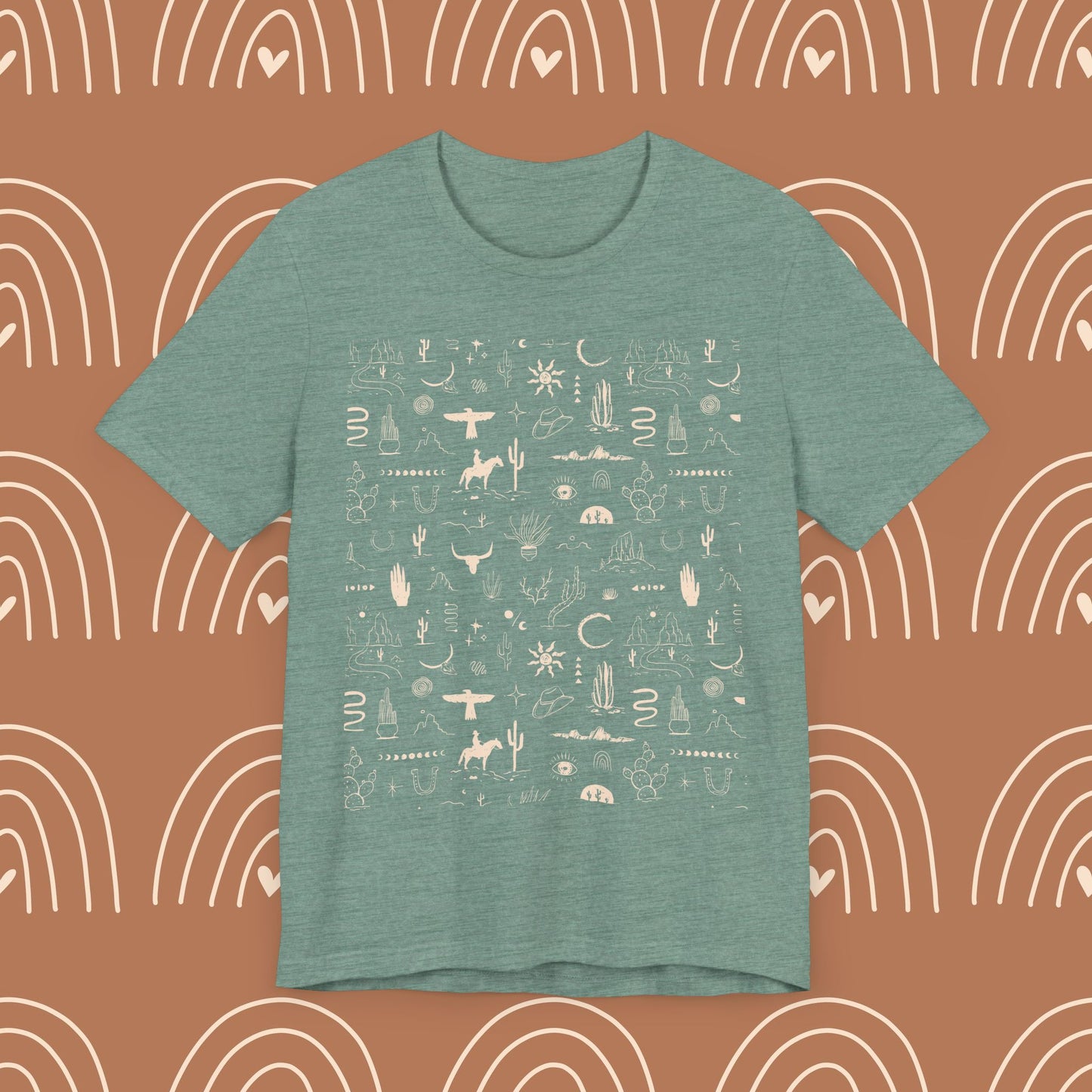 Boho Western Wild Pattern Tee