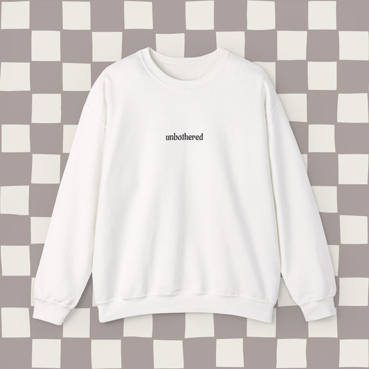 unbothered, embroidered