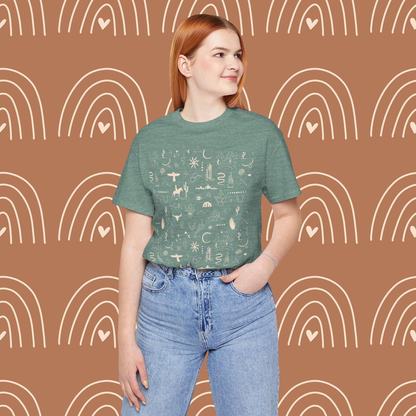 Boho Western Wild Pattern Tee