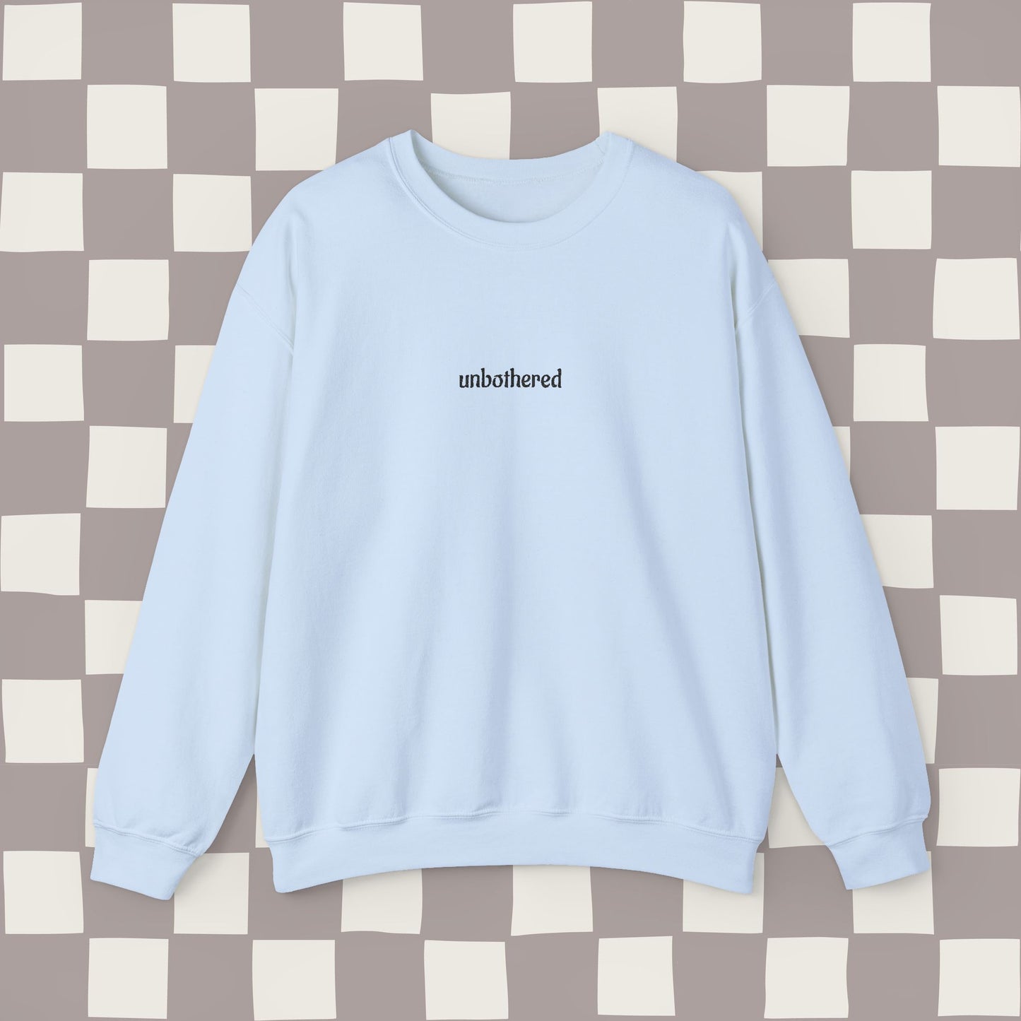 unbothered, embroidered