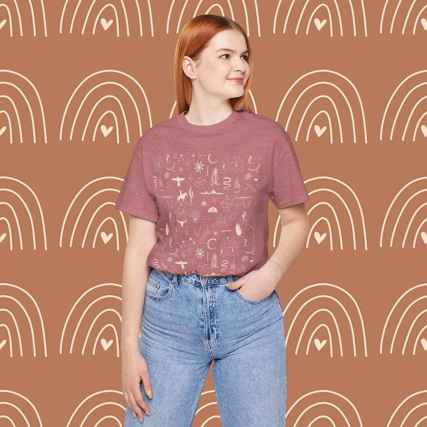 Boho Western Wild Pattern Tee