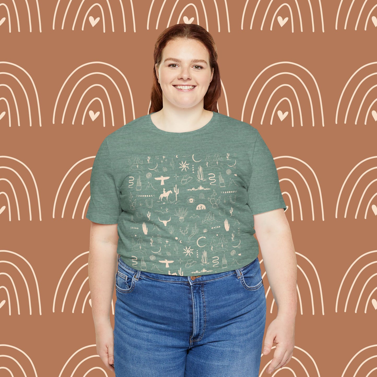 Boho Western Wild Pattern Tee