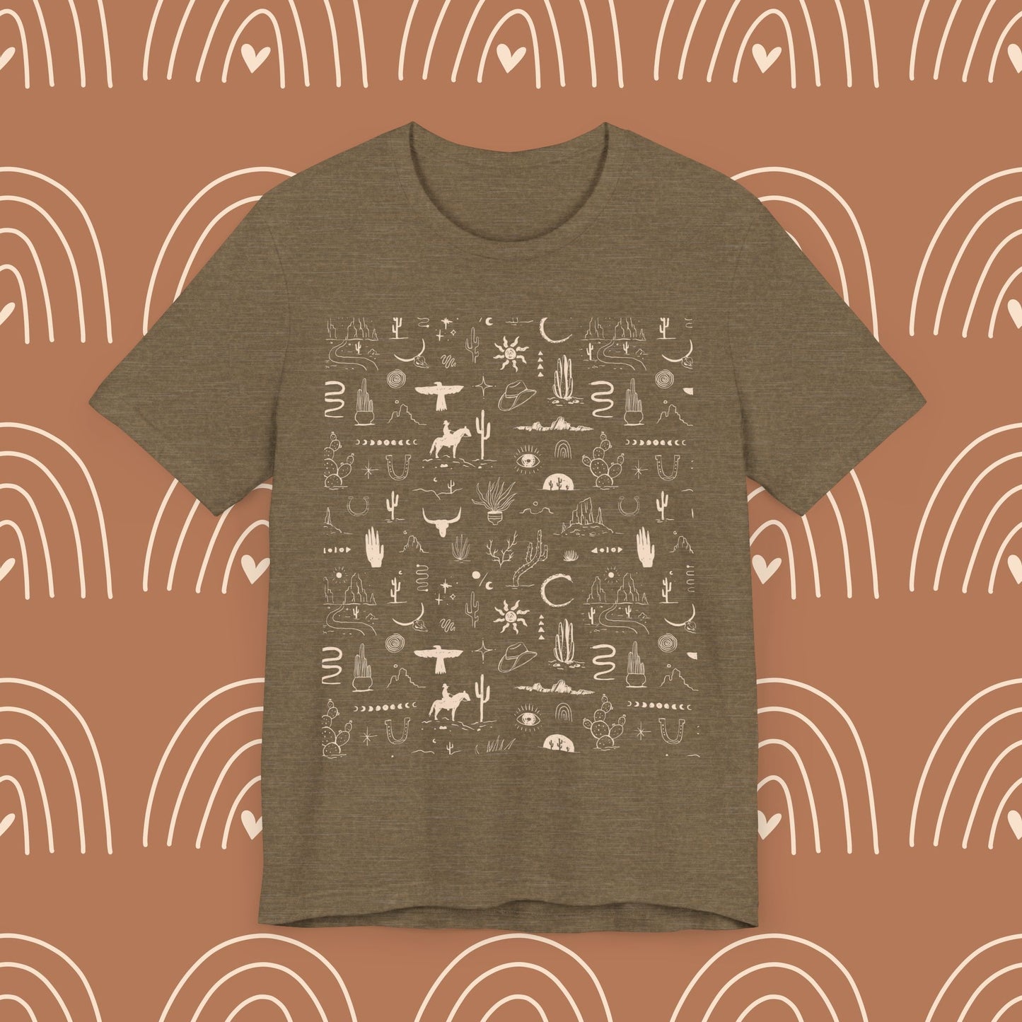 Boho Western Wild Pattern Tee