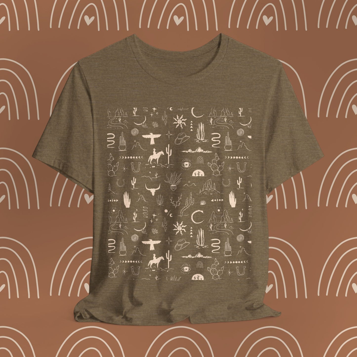 Boho Western Wild Pattern Tee