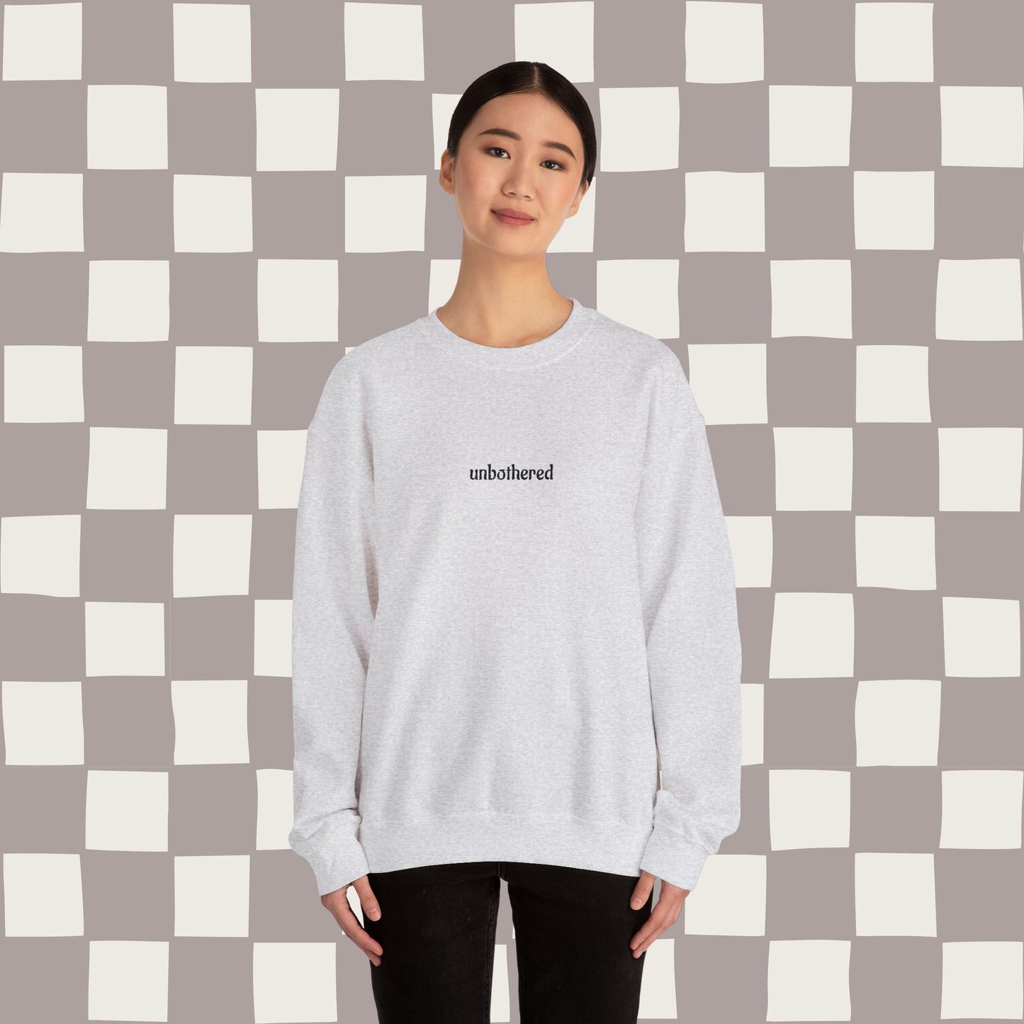 unbothered, embroidered