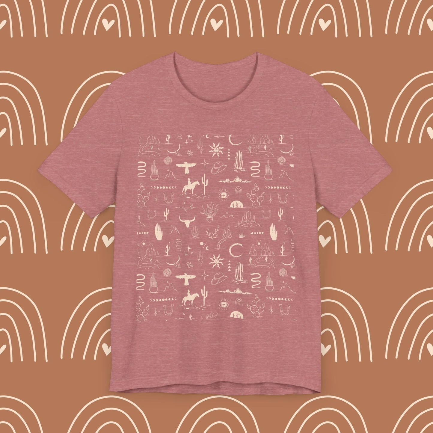 Boho Western Wild Pattern Tee
