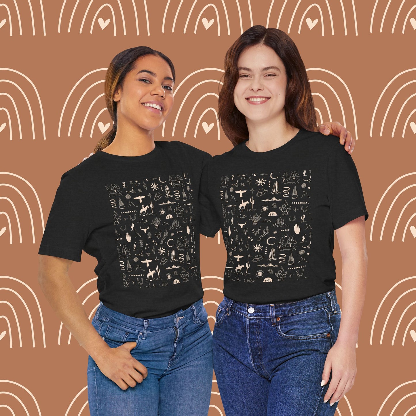 Boho Western Wild Pattern Tee