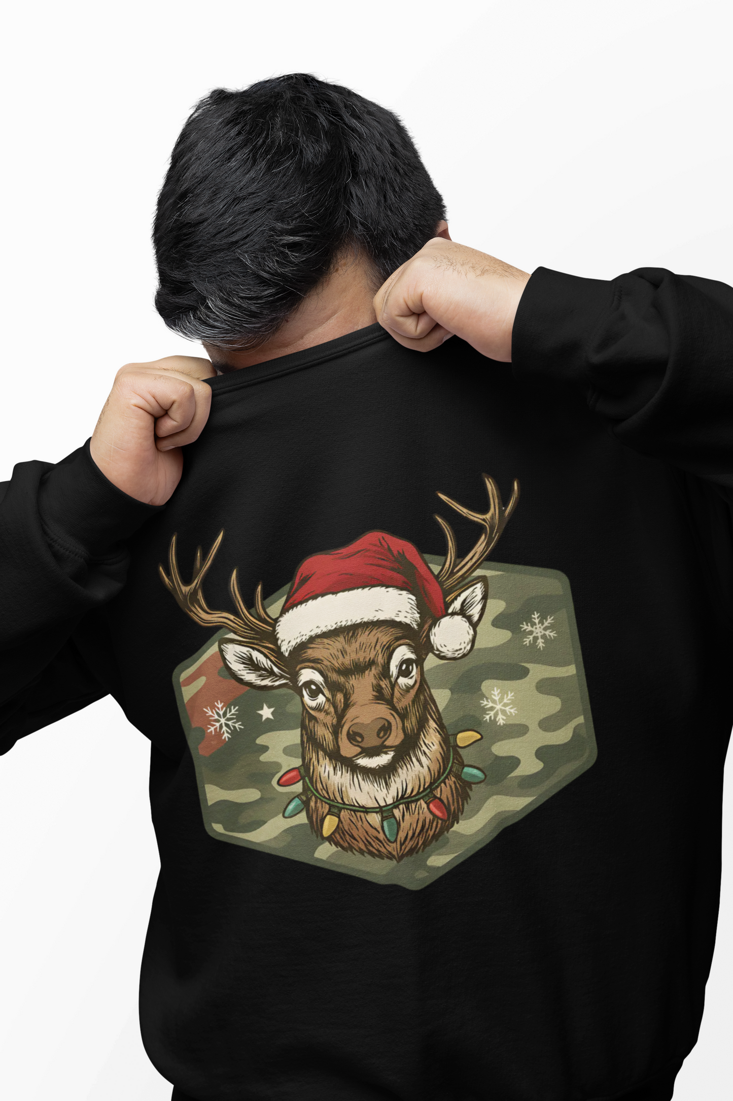 Mens Christmas Deer Sweatshirt