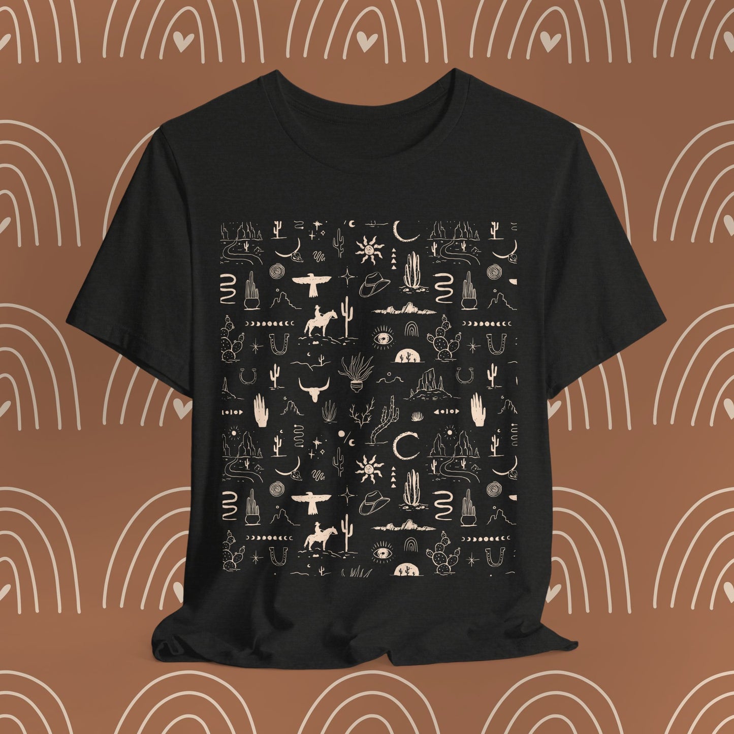 Boho Western Wild Pattern Tee