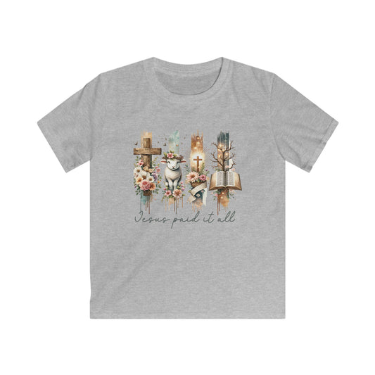 Kids Jesus Paid it All, Easter Tee