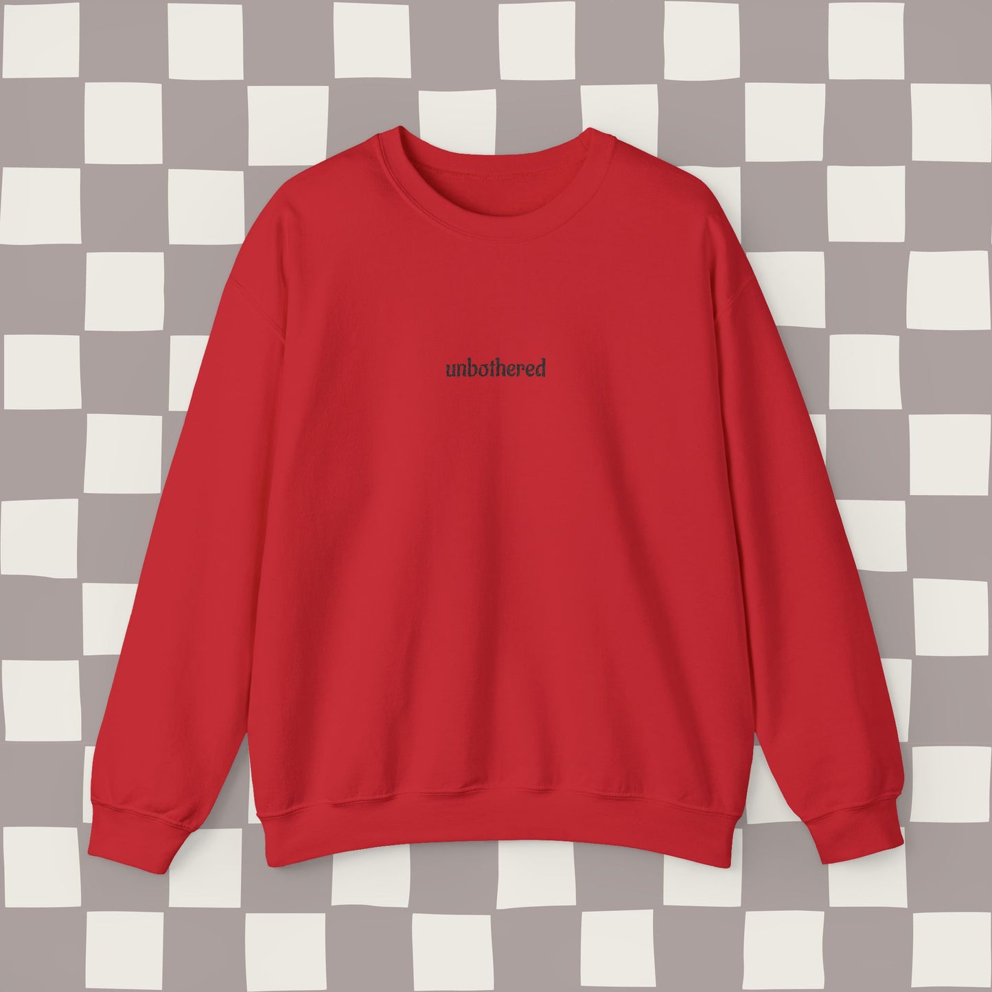 unbothered, embroidered