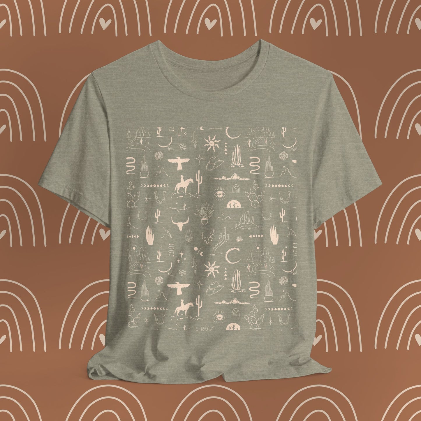 Boho Western Wild Pattern Tee