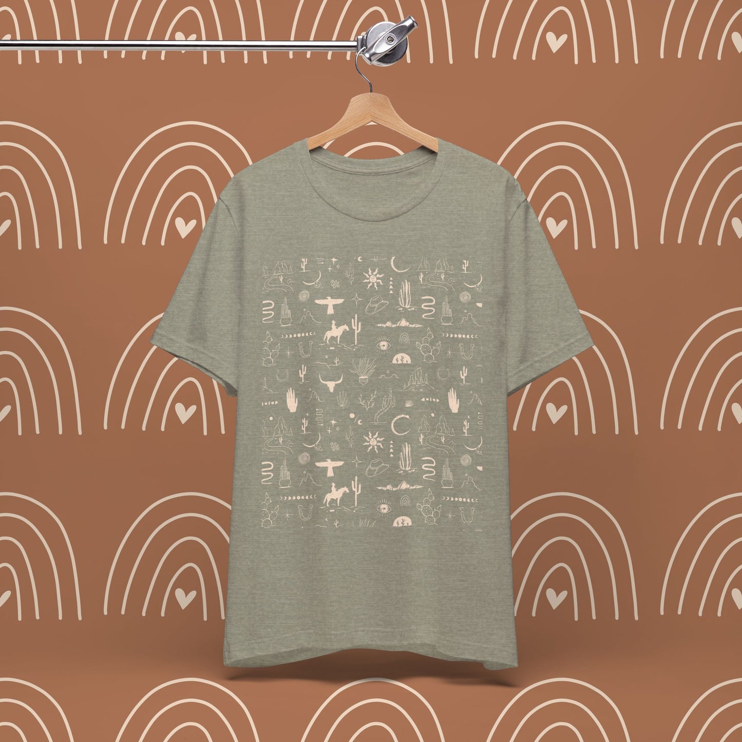 Boho Western Wild Pattern Tee