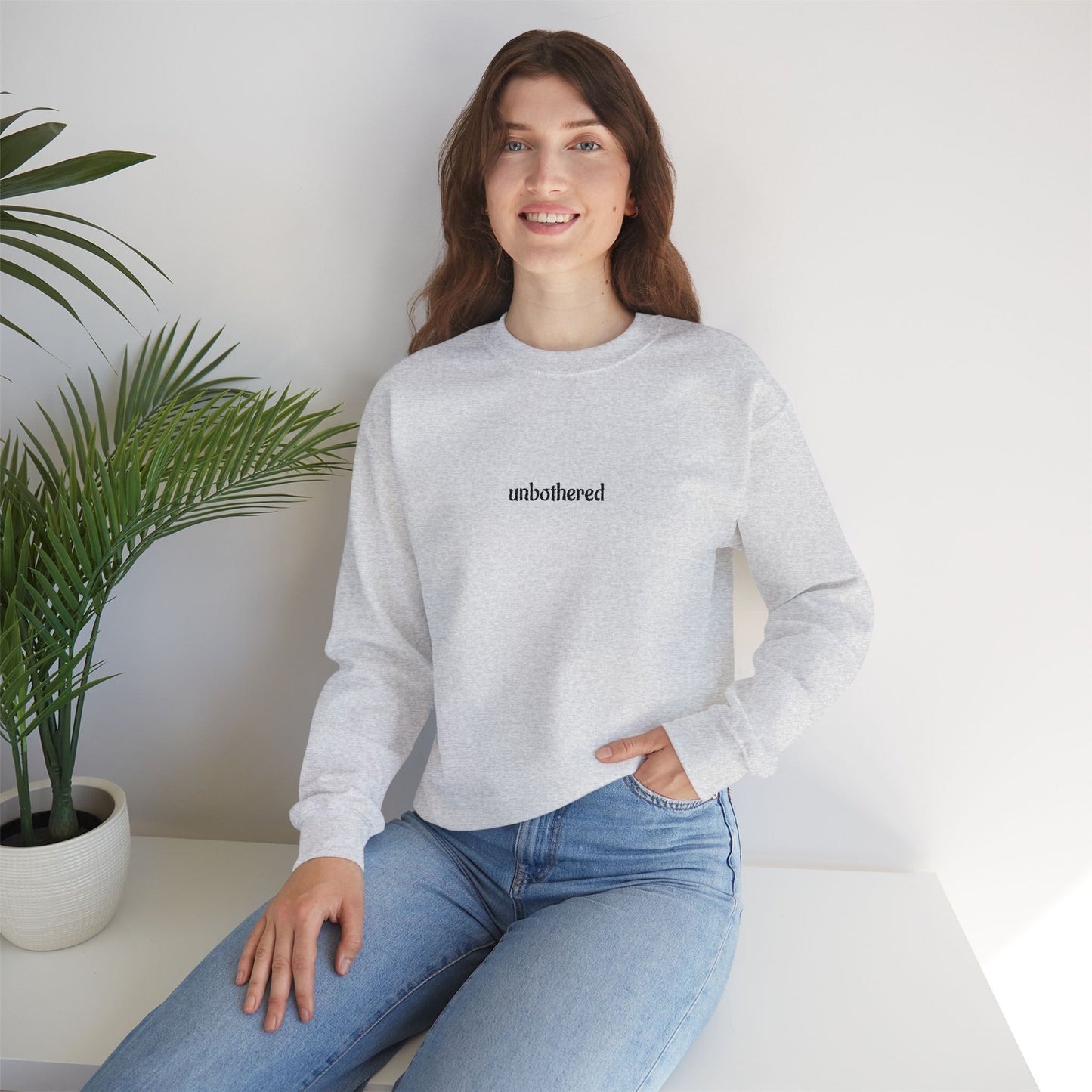 unbothered, embroidered