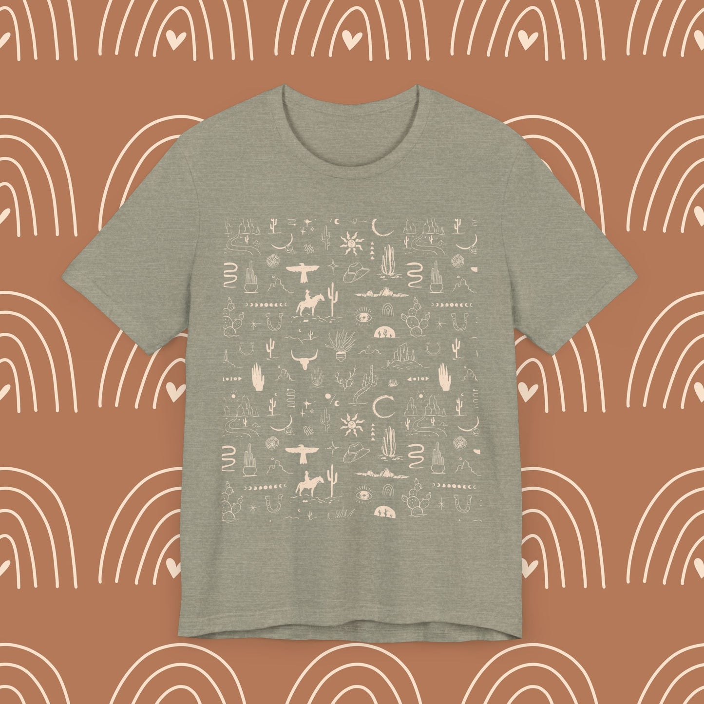 Boho Western Wild Pattern Tee