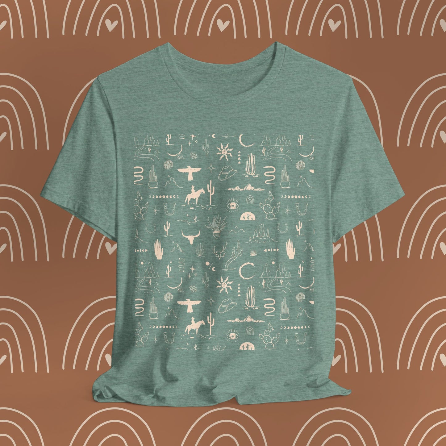 Boho Western Wild Pattern Tee