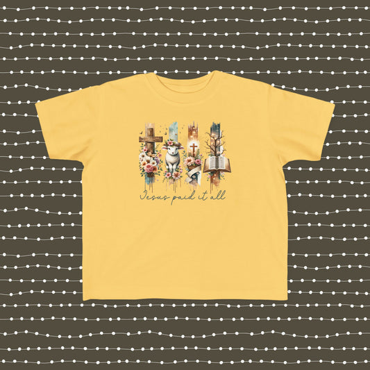 Toddler Easter, Jesus Paid It All