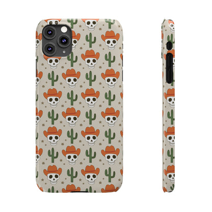 Retro Western Skeleton iPhone Case