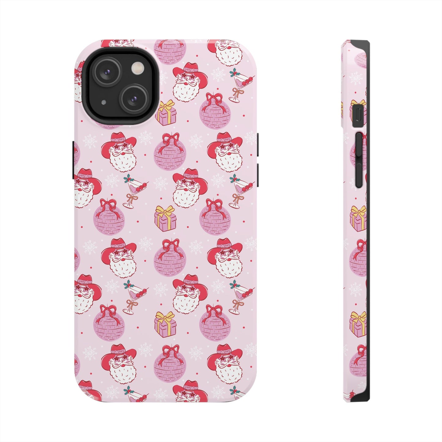 Preppy Pink Santa Phone Case
