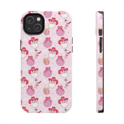 Preppy Pink Santa Phone Case