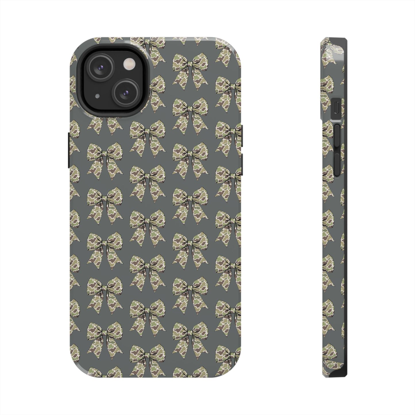 Vintage Camouflage Bow Phone Case