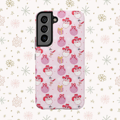 Preppy Pink Santa Phone Case