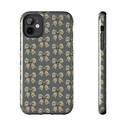 Vintage Camouflage Bow Phone Case
