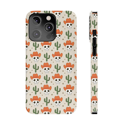 Retro Western Skeleton iPhone Case