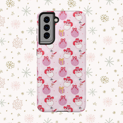 Preppy Pink Santa Phone Case