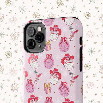 Preppy Pink Santa Phone Case