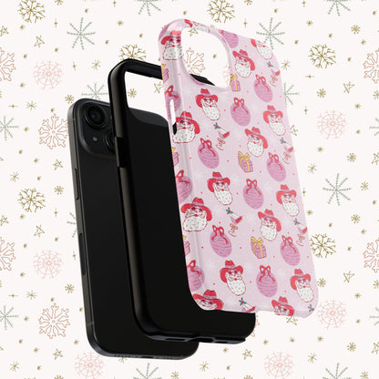 Preppy Pink Santa Phone Case