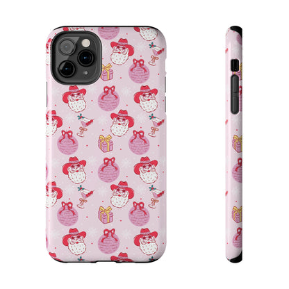 Preppy Pink Santa Phone Case