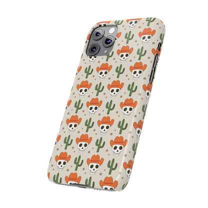 Retro Western Skeleton iPhone Case