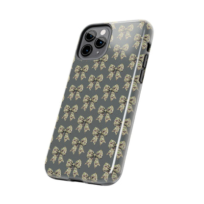 Vintage Camouflage Bow Phone Case