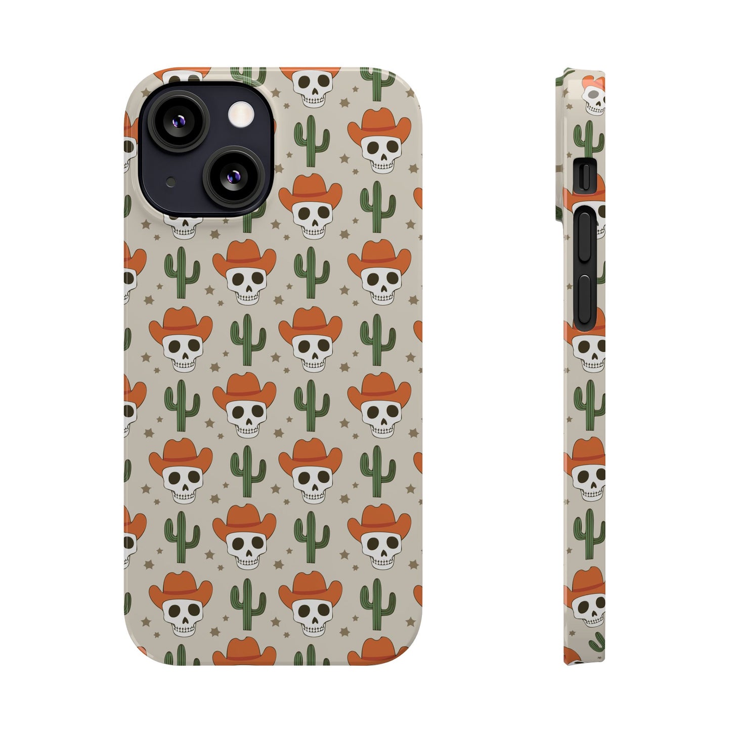 Retro Western Skeleton iPhone Case