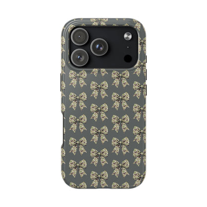 Vintage Camouflage Bow Phone Case