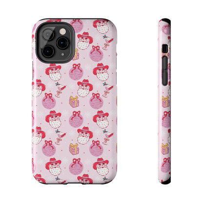 Preppy Pink Santa Phone Case