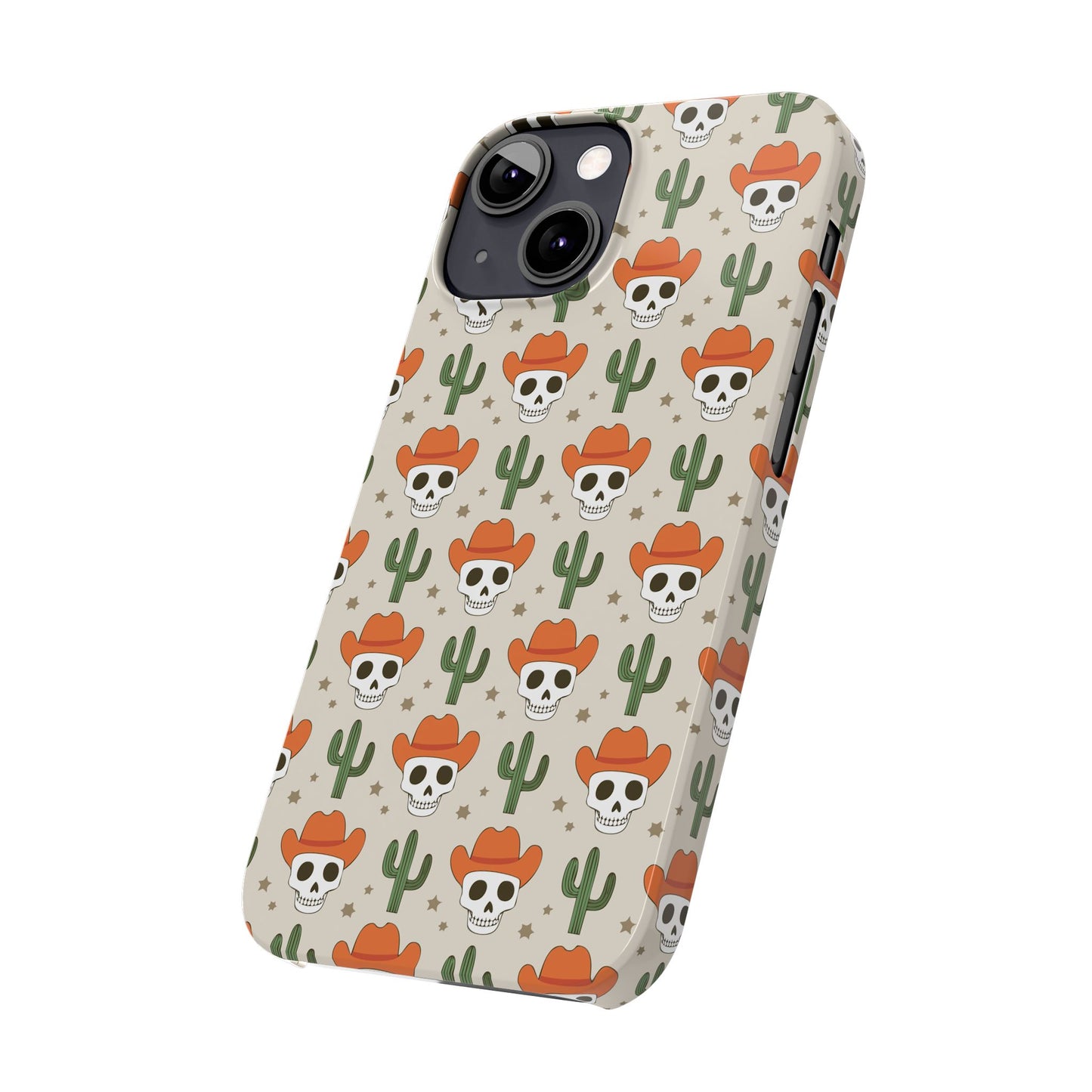 Retro Western Skeleton iPhone Case