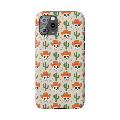 Retro Western Skeleton iPhone Case