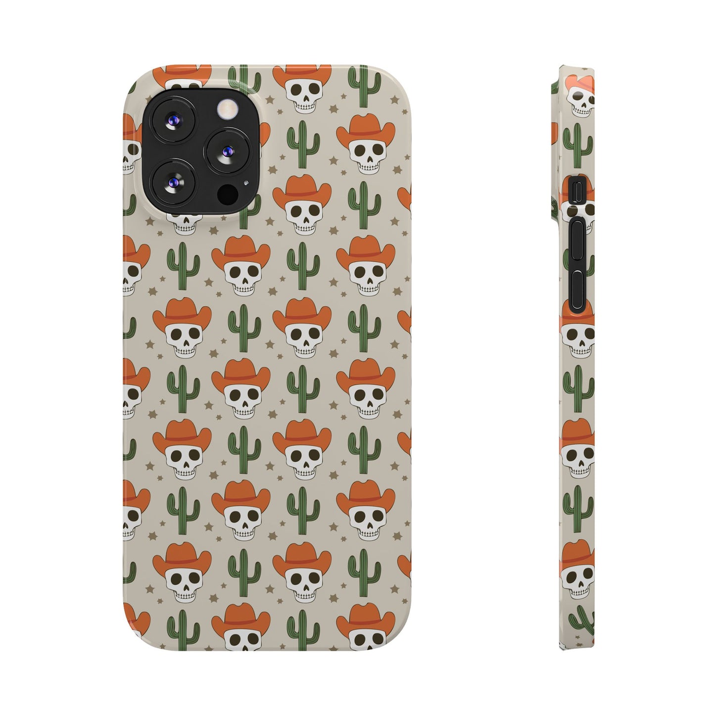 Retro Western Skeleton iPhone Case