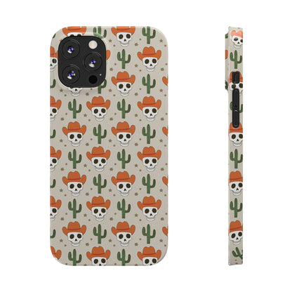 Retro Western Skeleton iPhone Case