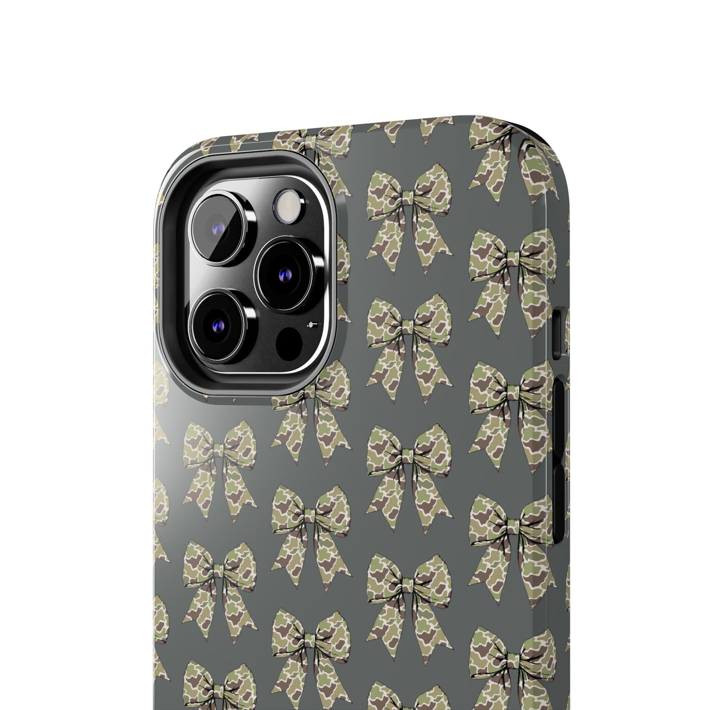 Vintage Camouflage Bow Phone Case