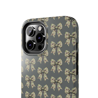 Vintage Camouflage Bow Phone Case