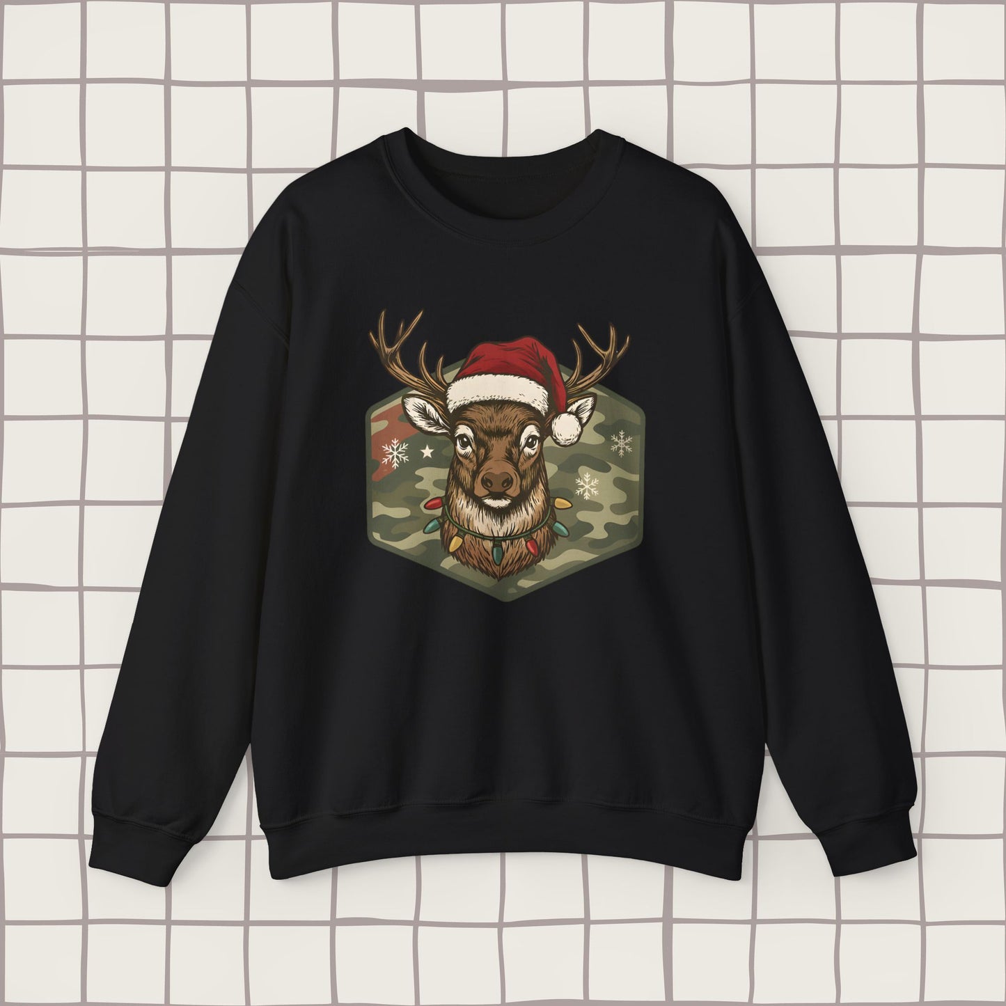 Mens Christmas Deer Sweatshirt