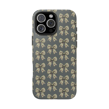 Vintage Camouflage Bow Phone Case