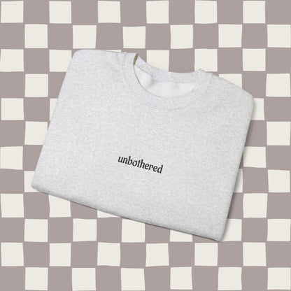 unbothered, embroidered
