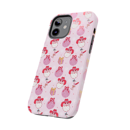 Preppy Pink Santa Phone Case