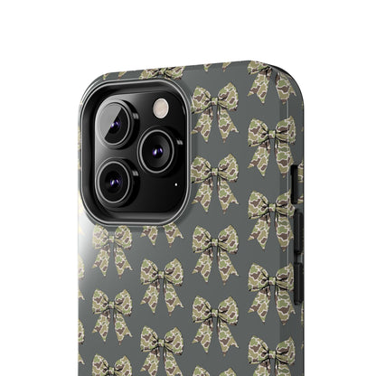 Vintage Camouflage Bow Phone Case